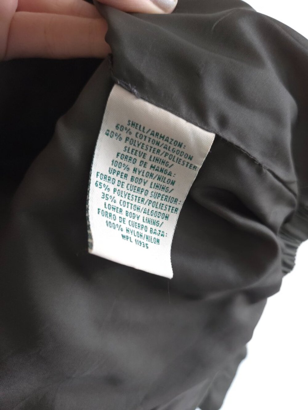 Vintage Retro Olive Green Lightweight Jacket - Picture 9 of 11